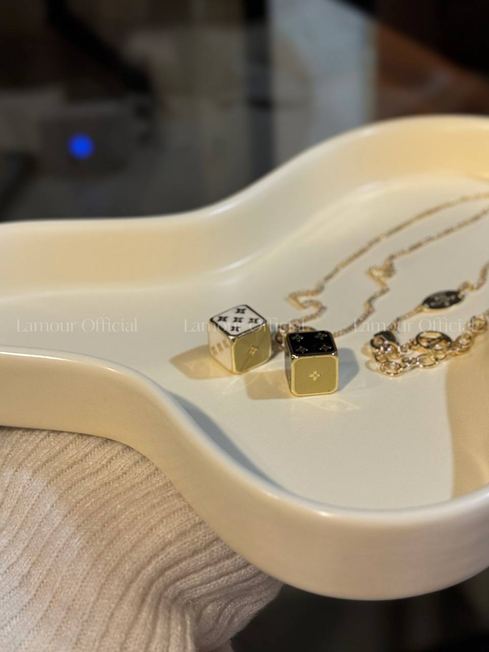 LV Dice Necklace