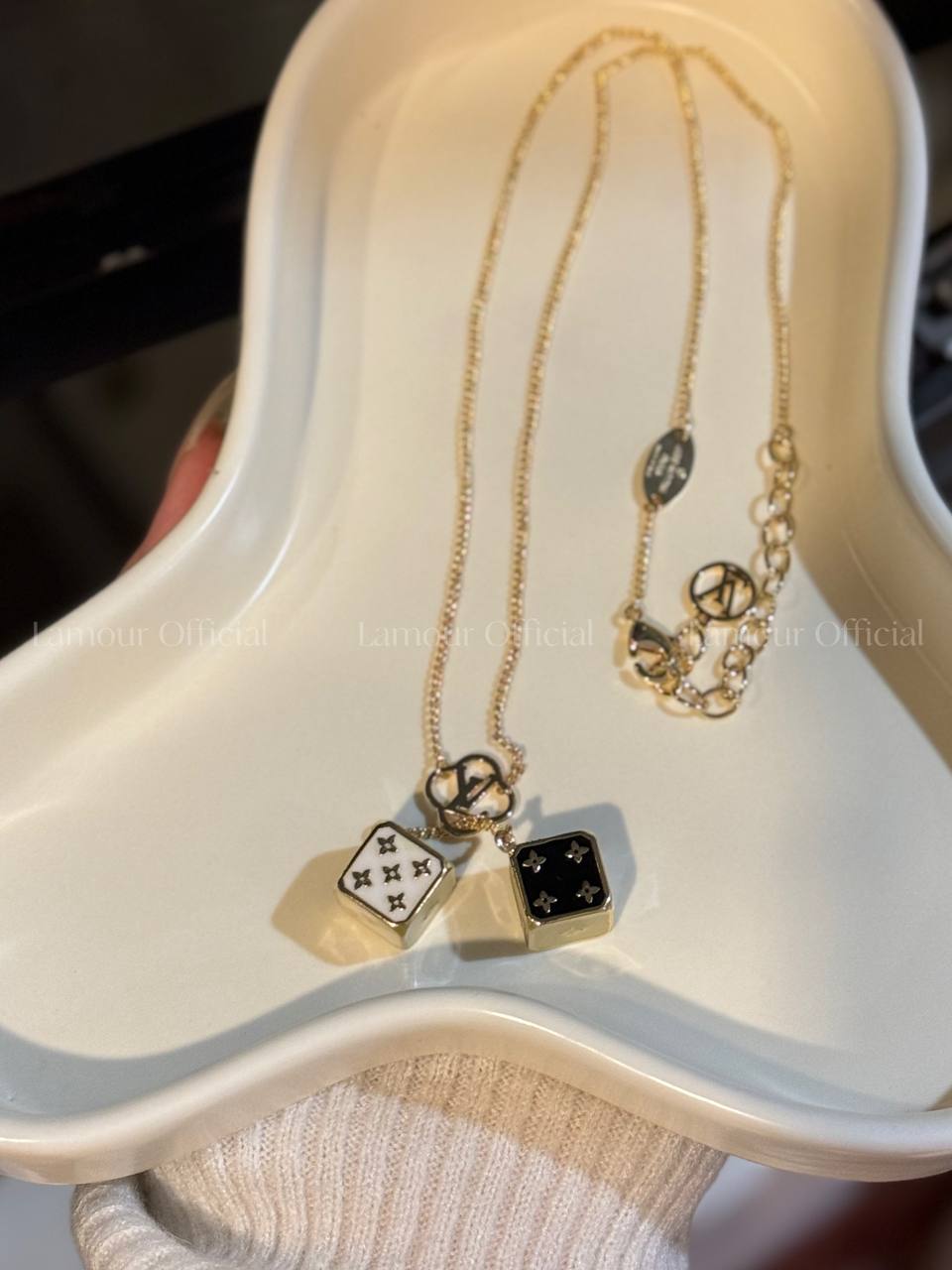 LV Dice Necklace