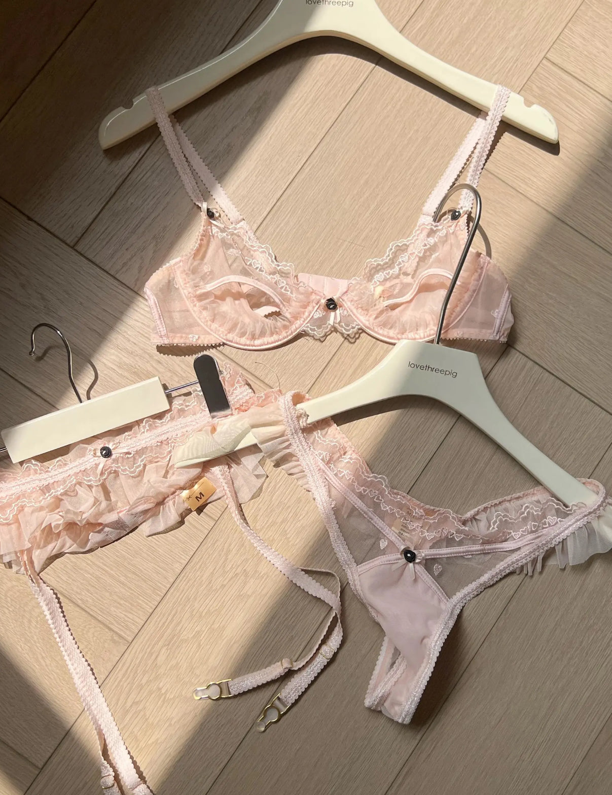 仙女蕾丝法式三件套